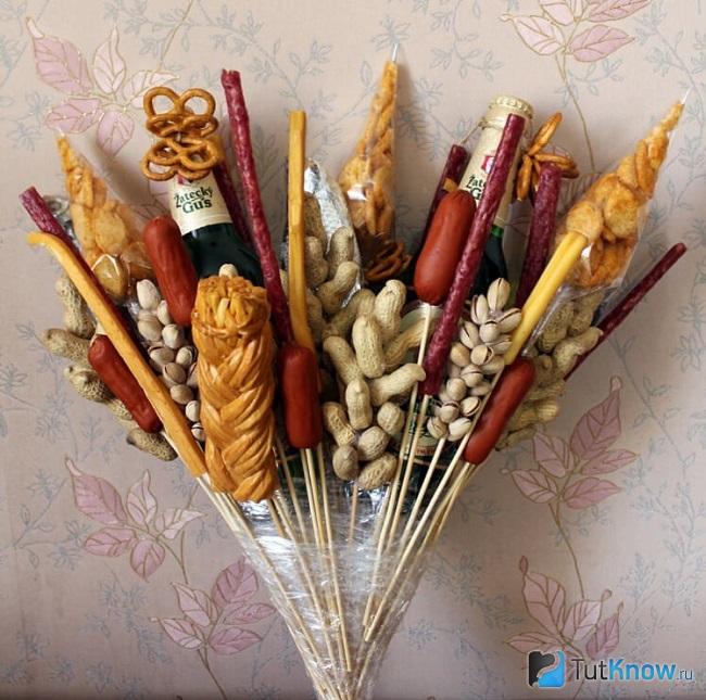 Заготовки для съедобного букета своими руками