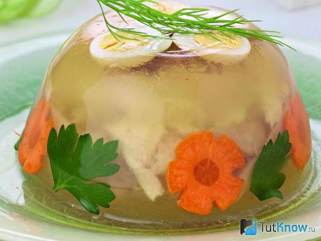 Заливное из мяса с желатином