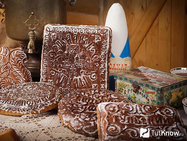 Городецкие медовые пряники с грецкими орехами