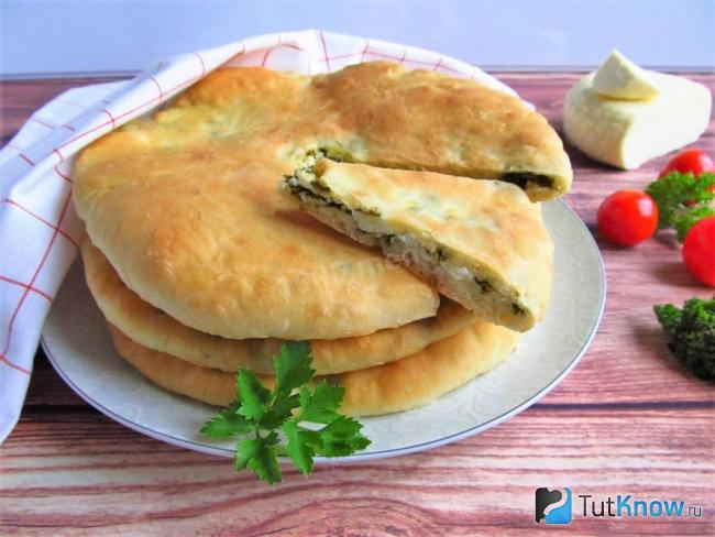 Готовый осетинский пирог