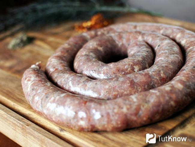Готовая домашняя колбаса