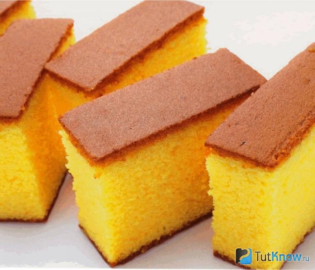Шифоновый бисквит с апельсином