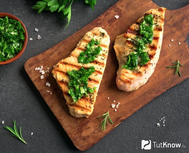 Стейк из индейки в духовке