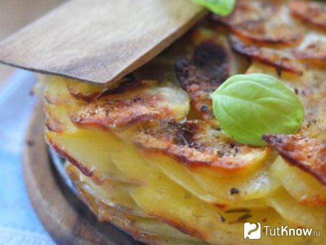 Картофельная запеканка с грибами