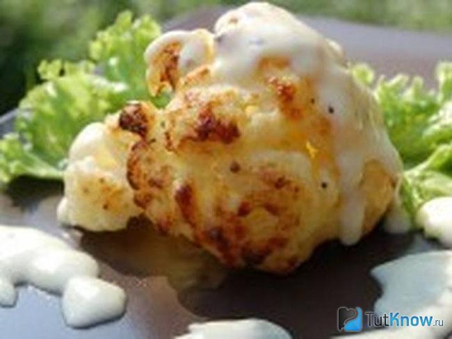 Маринованная цветная капуста с овощами