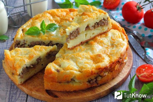 Вкусный заливной пирог