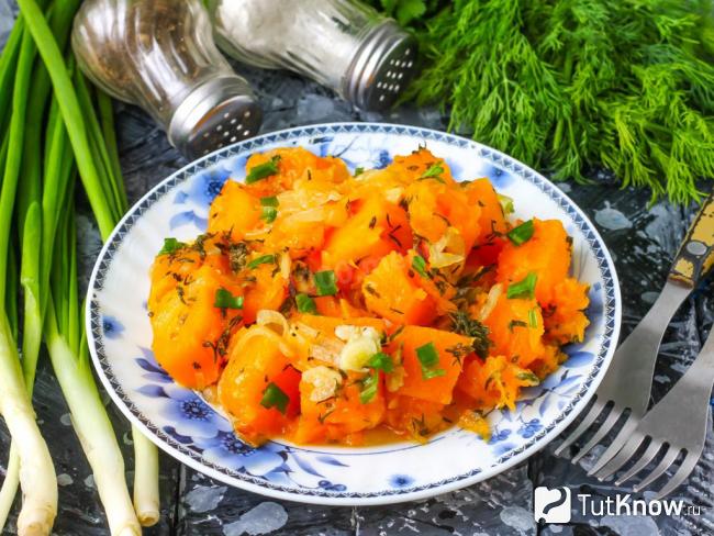 Рецепты постных блюд из тыквы