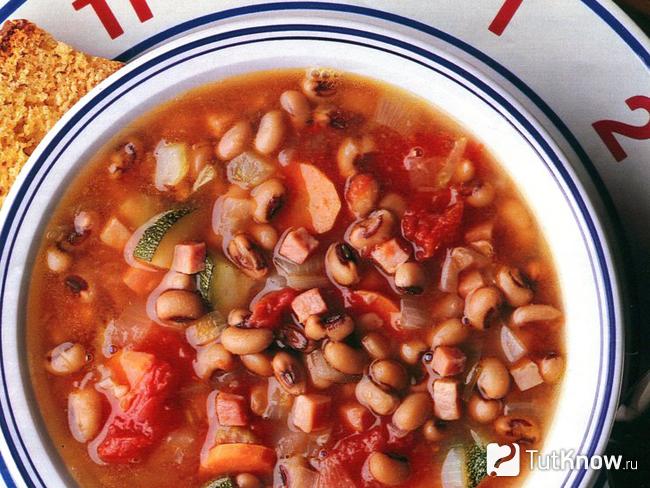 Суп из стручковой фасоли
