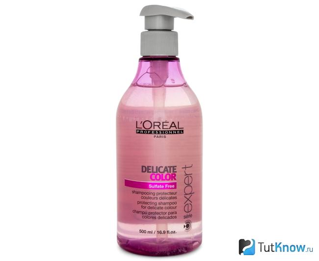 Безсульфатный шампунь Delicate Color от L’Oreal