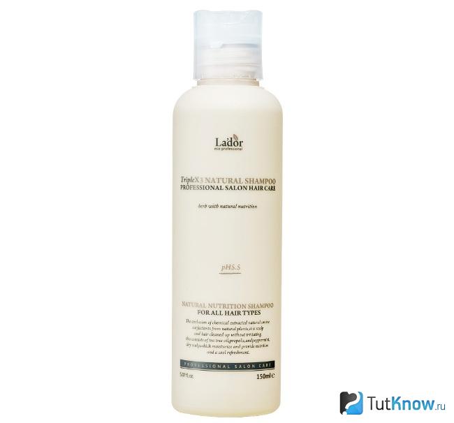 Безсульфатный шампунь Lador Triplex Natural Shampoo