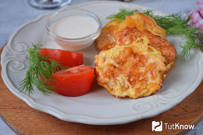 Куриные отбивные в сырном кляре