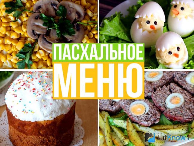 Рецепты для пасхального меню