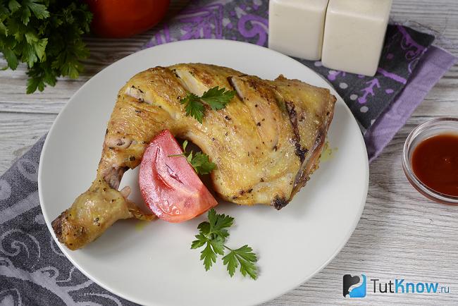 Куриные окорочка на сковороде