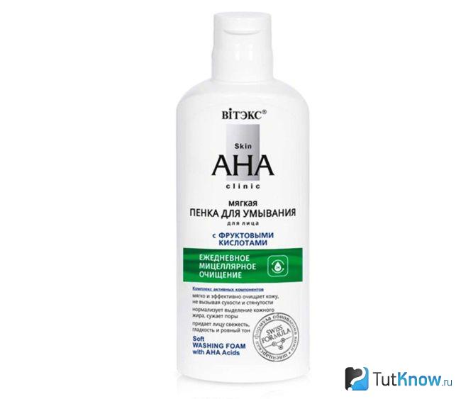 Пенка для умывания Белита-Витэкс AHA Clinic с фруктовыми кислотами