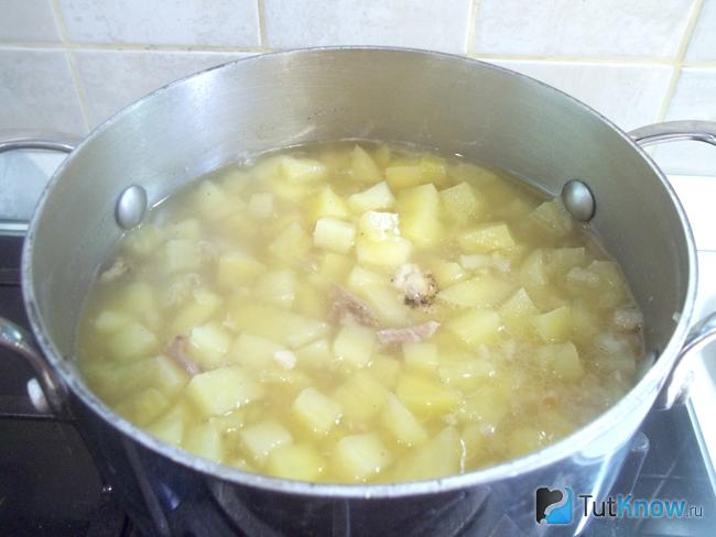 Картофель отварен