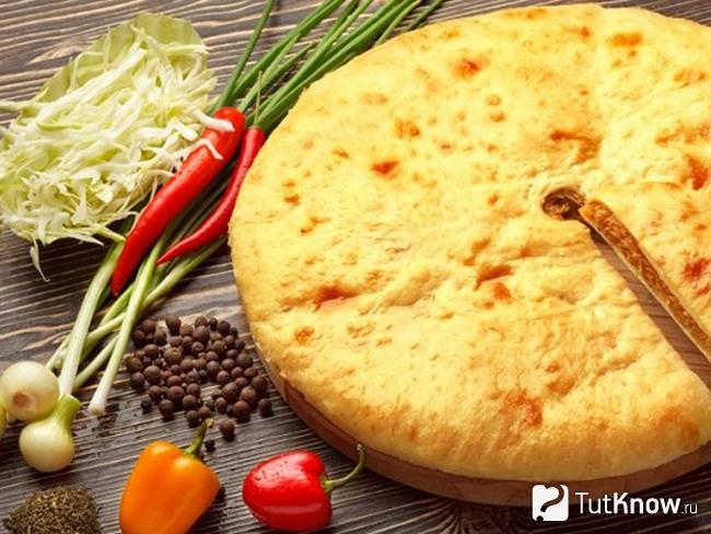 Пирог с мясом на кефире