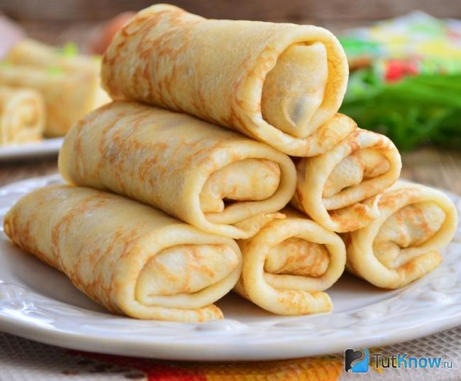 Заварные блины на кефире