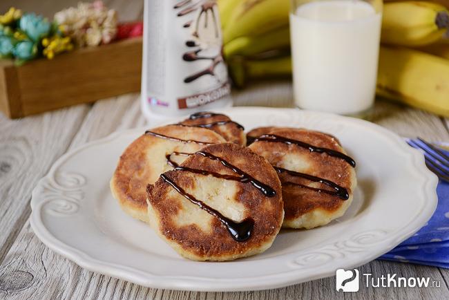 Сырники с бананом без муки