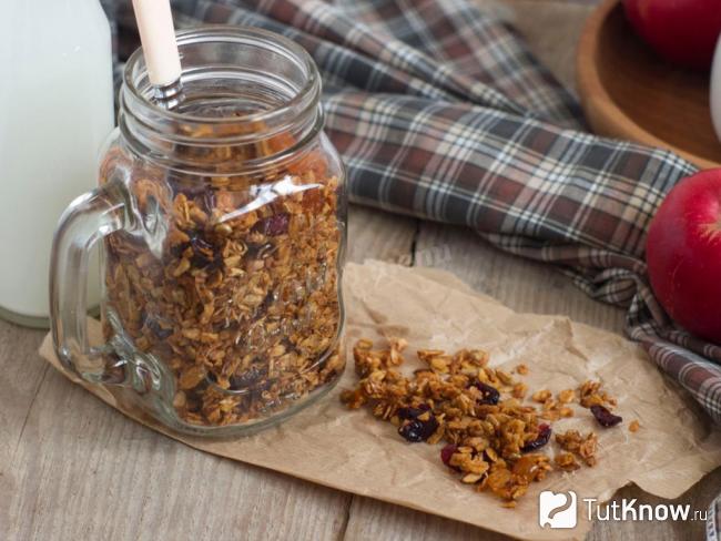Рецепты запеченных мюсли с яблоками