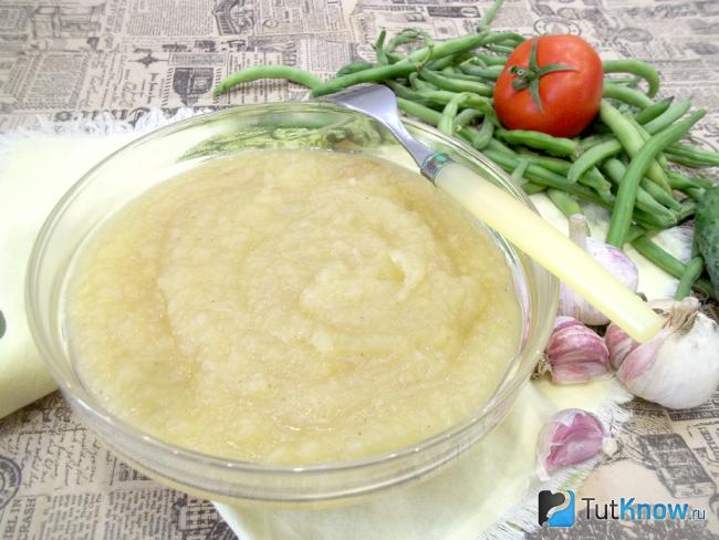 Готовое картофельное пюре на мясном бульоне