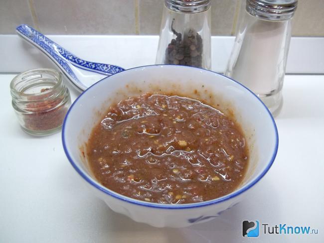 Продукты перемешаны