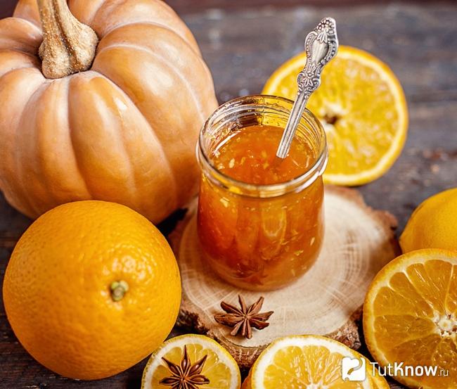 Варенье из тыквы с цитрусовыми
