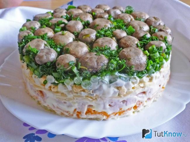 Рецепты салата Лесная поляна