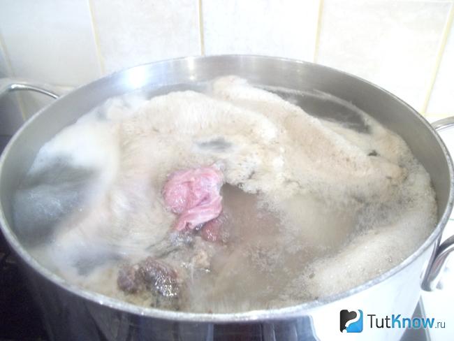 Язык доведен до кипения и снята пенка