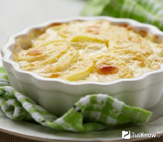 Постная картофельная запеканка