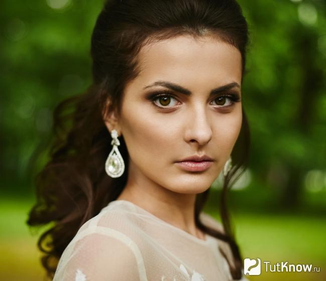 Свадебный макияж для карих глаз