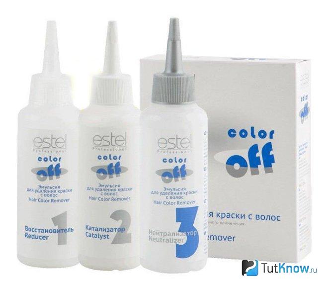 Смывка для волос Estel 3 в 1 Color Off