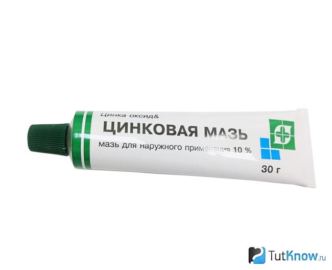 Цинковая мазь против покраснений на лице