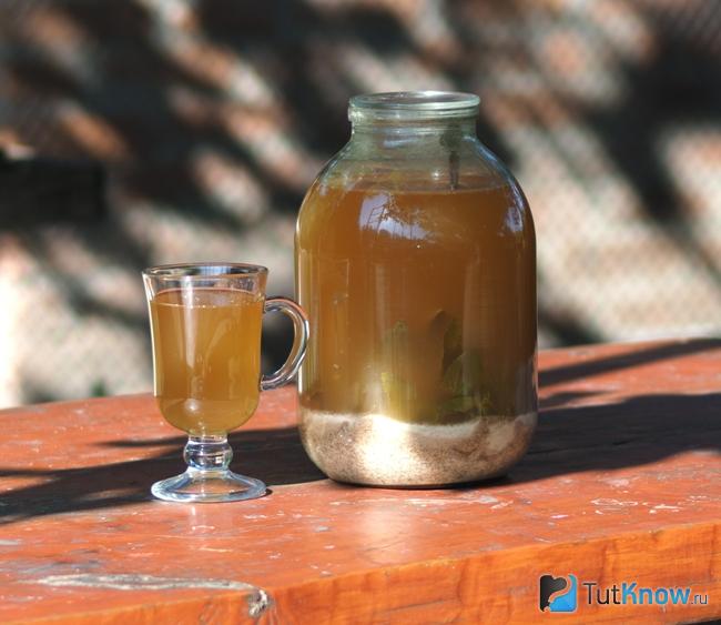 Домашний хлебный квас на живых дрожжах