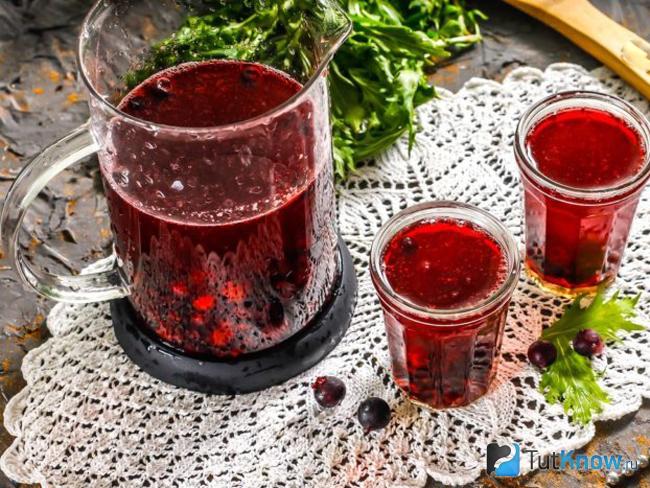 Из чёрной и красной смородины