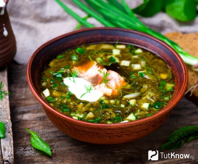 Классический рецепт ботвиньи с рыбой