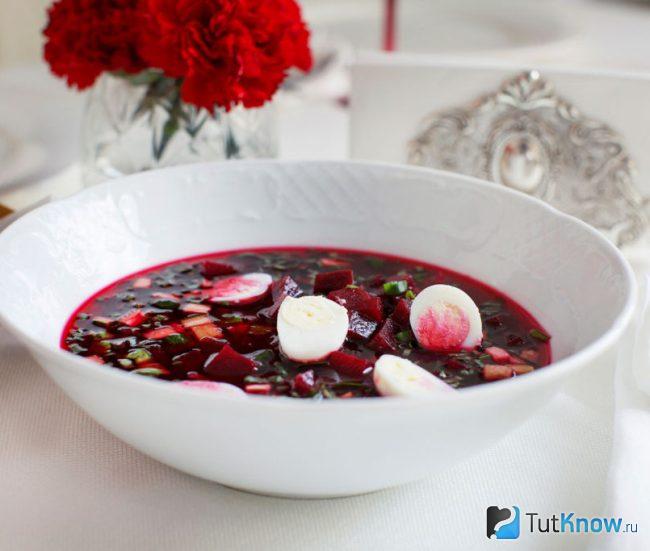 Ботвинья с мясом