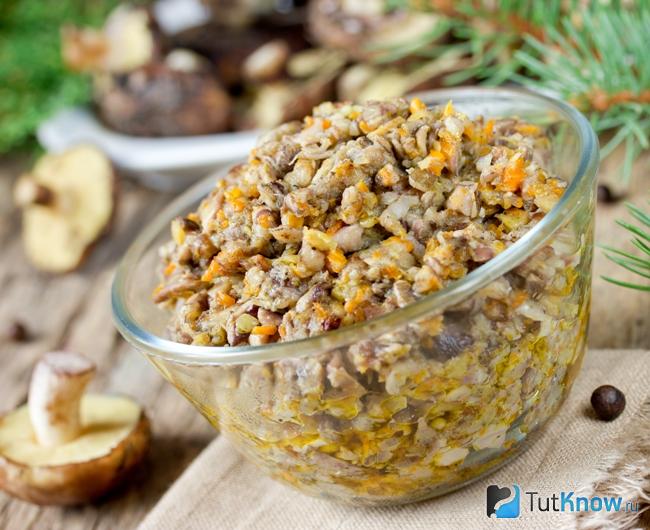 Грибная икра из маслят
