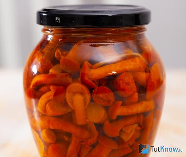 Маринованные опята с лимонным соком