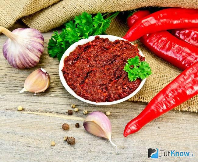 Абхазская аджика из перца
