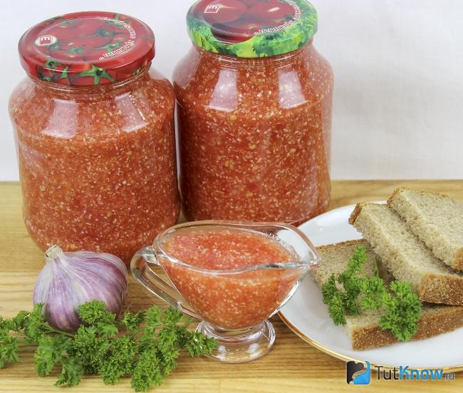 Сибирская аджика из перца с хреном