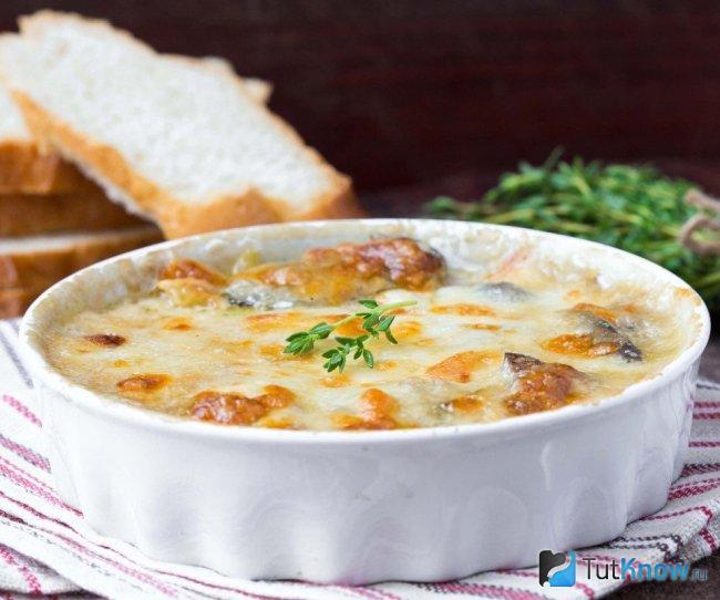 Жульен из баклажанов