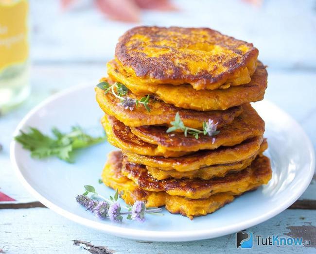 Драники из тыквы