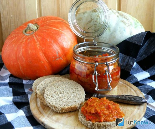 Икра из тыквы на зиму