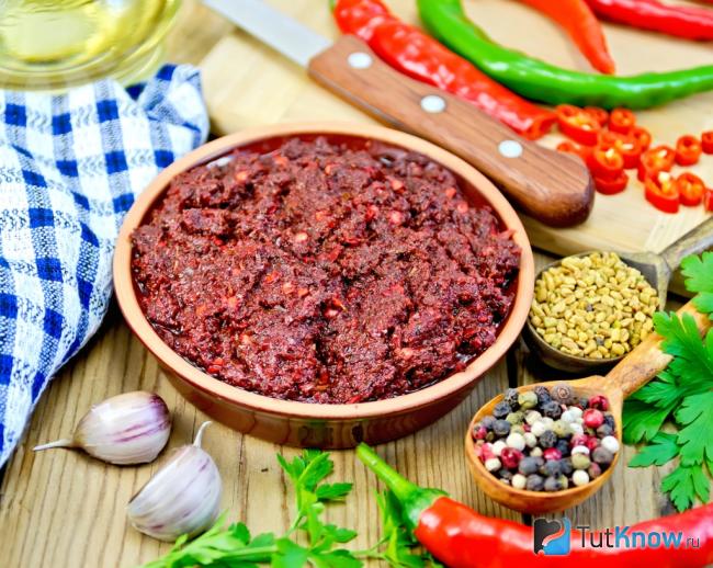 Аджика из острого перца