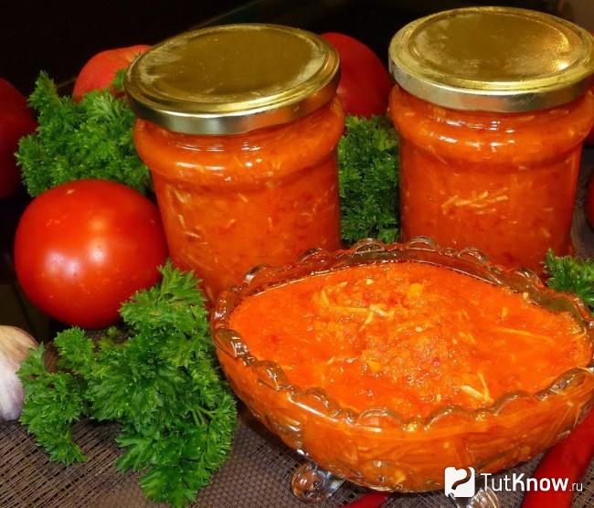 Хрен с морковью и яблоками на зиму