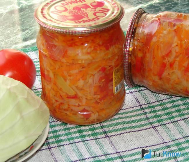 Борщевая заправка с капустой на зиму