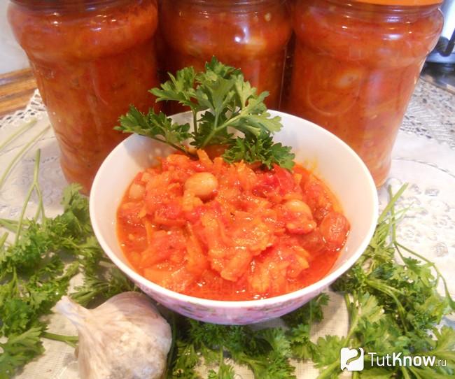 Салат из капусты с яблоками на зиму