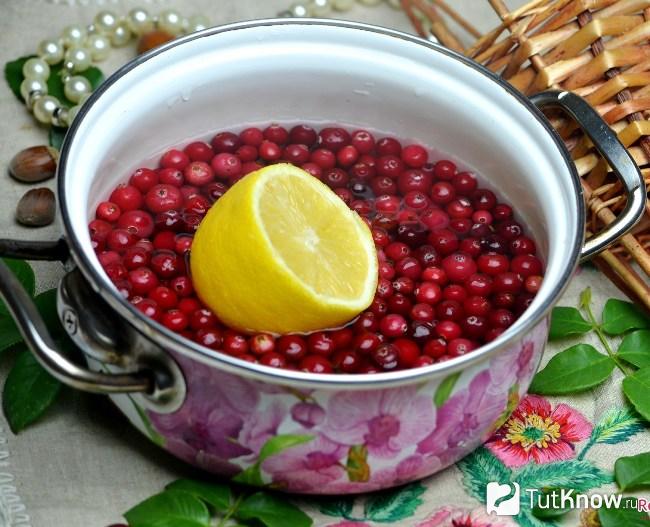 Джем из клюквы с лимоном на зиму
