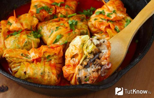 Вкусные голубцы из капусты