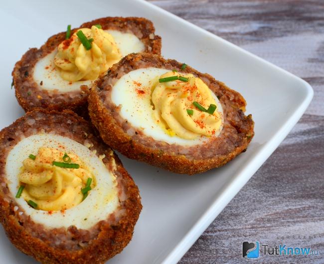 Зразы с яйцом и зеленым луком
